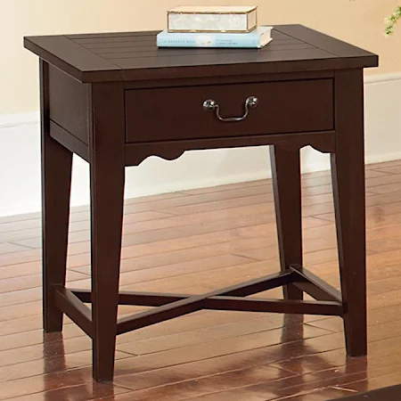 Cottage End Table with 1 Drawer